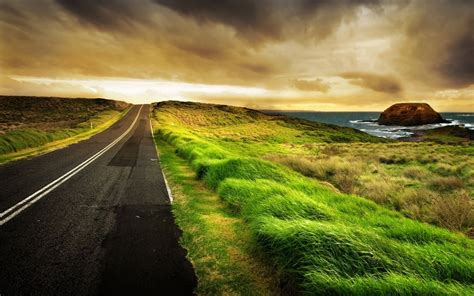 Great View Road Trip In The Nature Hd Wallpaper