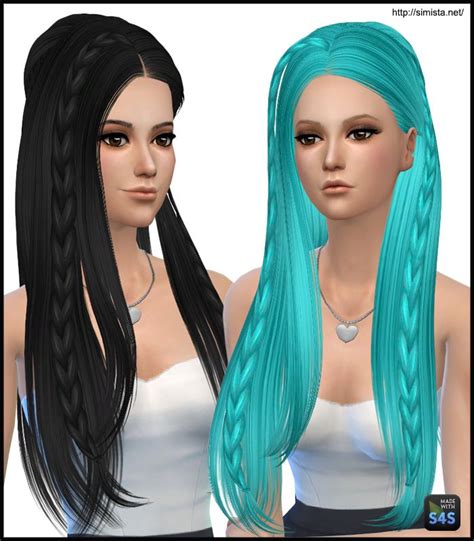 Simista Skysims 233 Hairstyle Retextured Sims 4 Hairs Sims Hair