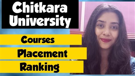 chitkara university placement courses ranking admission youtube