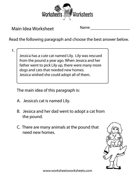 16 Main Idea Worksheets 3rd Grade