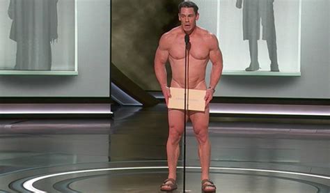 Oscars John Cena Stuns With Nude Best Costume Award Presentation