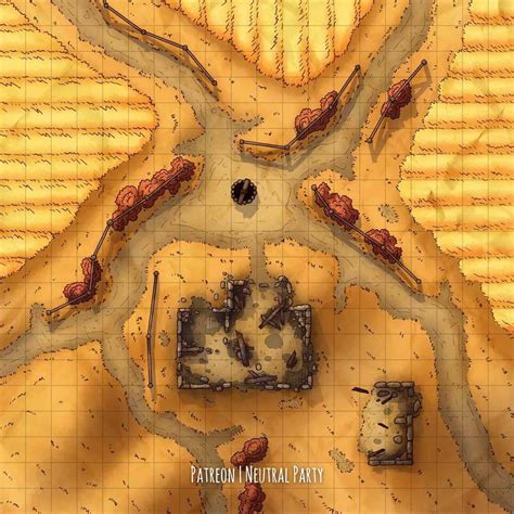 Burnt Down Farm Battlemaps Dungeon Maps Tabletop Rpg Maps Fantasy