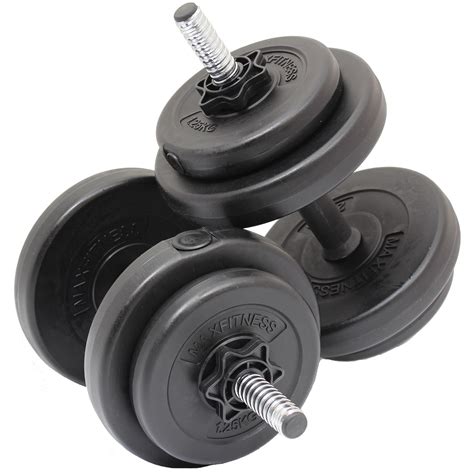 Max Fitness 15kg Dumbbell Weights Set Home Gymworkouttraining Muscle