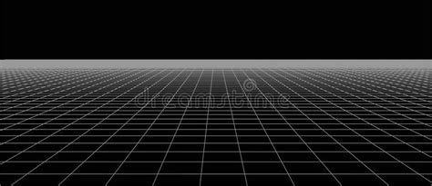 Abstract Frame Landscape Vector Perspective Grid 3d Mesh Stock