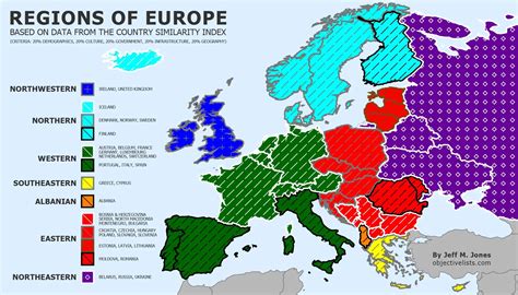 The 7 Unique Regions Of Europe Objective Lists
