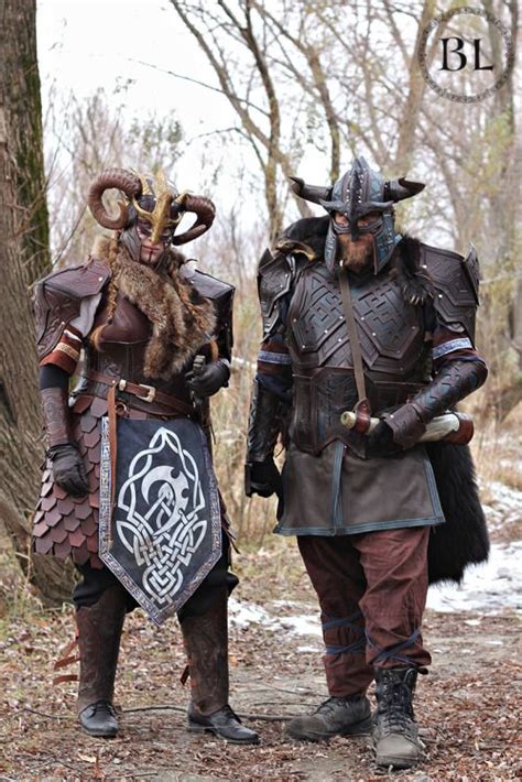 Viking Style Male And Female Stunning Larp Costumes Style
