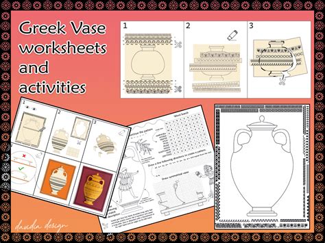 Greek Vase Worksheets Activities Frames Teaching Resources