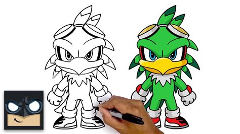 How To Draw Jet The Hawk Sonic The Hedgehog