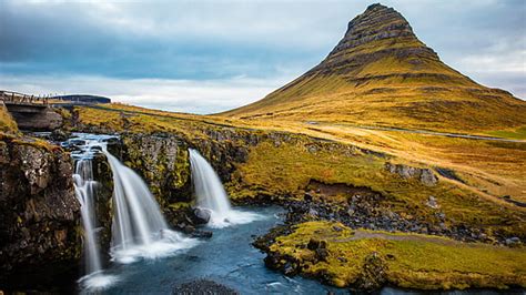 Hd Wallpaper Iceland Egilsstaðir Hallormsstadur Stone Waterfall