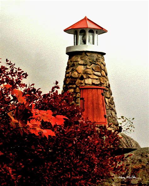 Autumn Lighthouse Pyrography By Harry Moulton Fine Art America