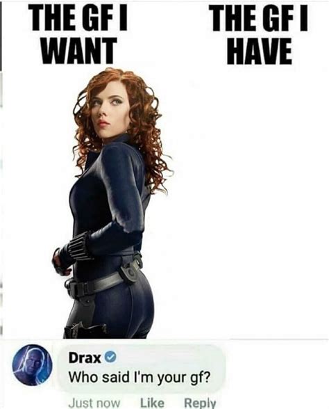 Not Your Gf Invisible Drax Marvel Memes Marvel Funny Funny Marvel