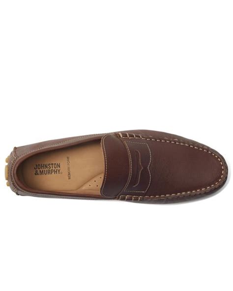 Johnston And Murphy Athens Penny In Brown For Men Lyst