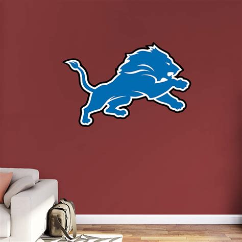 Lions & tigers & squares. Detroit Lions Logo Wall Decal | Shop Fathead® for Detroit ...