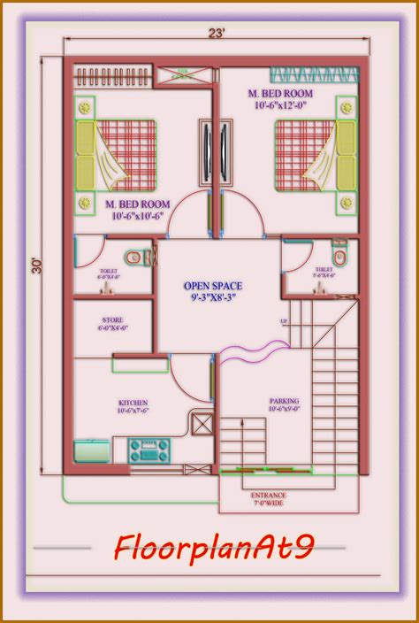 East Facing House Plans With Pooja Room