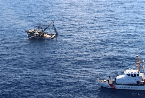 Coast Guard Rescues Three From Sinking Tug Workboat