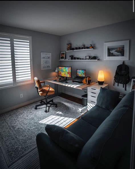 Pin By Seb On комната мечты Home Office Setup Bedroom Setup Small