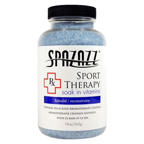 spazazz rx therapy sport therapy rebuild crystals spa place inc