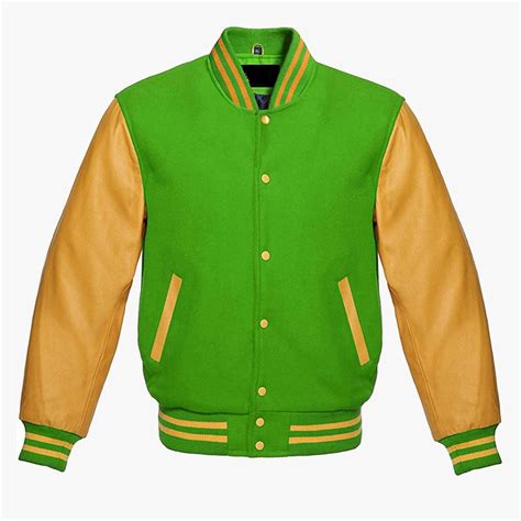 Custom Leather Sleeve Varsity Jackets In Blue And Black Colour Wholesale