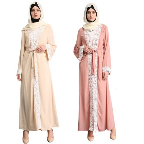 2017 dubai style women muslim kaftan open cardigan jilbabs abayas islamic arab amira long sleeve