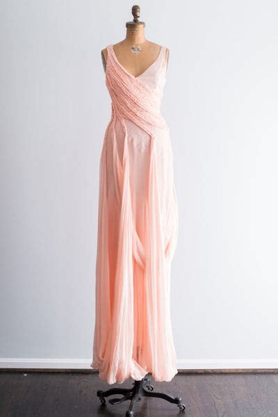 Silk Peach Emanuel Ungaro Gown Xs G O S S A M E R