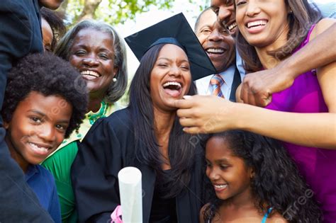 African American Student Celebrates Graduation Background And Picture