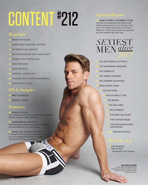 Dna Magazine Sexiest Men Alive Back Issue