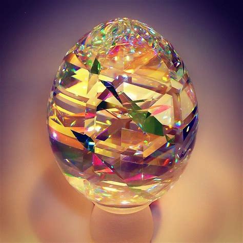 Optical Glass Sculpture Of An Easter Egg By Jack Storms Jack Storms Glass Glass Art Glass