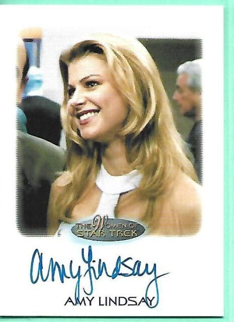 Amy Lindsay Autograph Women Of Star Trek Th Voyager Lana Ebay