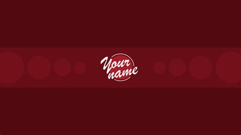Free Red Youtube Banner Template 5ergiveaways