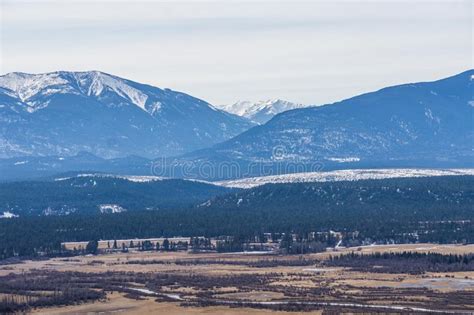 Early Spring Morning At Columbia River Valleynear Radium Hot Springs