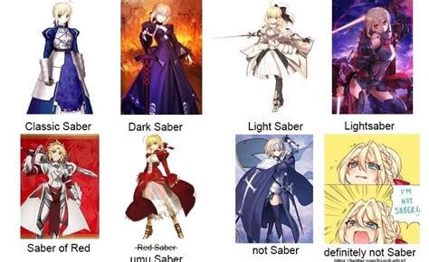 Know Your Sabers Fate Stay Night Amino