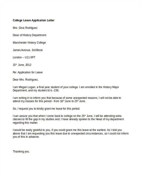 college application letter templates   word