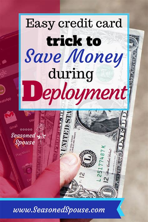 Maybe you would like to learn more about one of these? Save money during deployment with this credit card tip ~ Seasoned Spouse | Saving money, Credit ...
