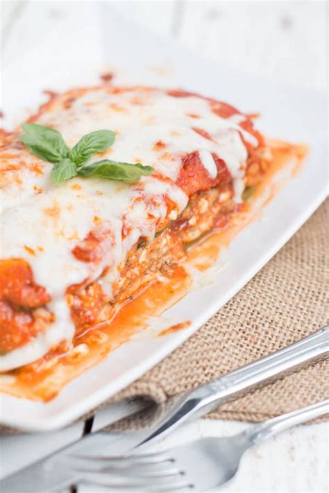 Low Carb Zucchini Lasagna With Meat Sauce Oh Sweet Basil