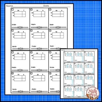 We will cover regrouping, remainders, and word problems. Winter Math "Multiplication Area Model" (2 digit by 2 ...