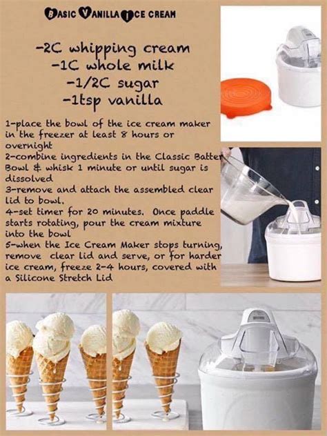 Vanilla Ice Cream Pampered Chef Ice Cream Recipe Pampered Chef