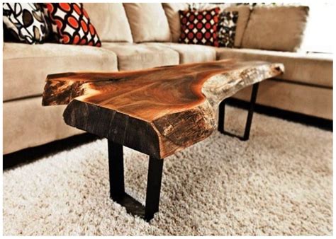 The base is made of iron. Make A Tree Trunk Coffee Table - Loccie Better Homes ...