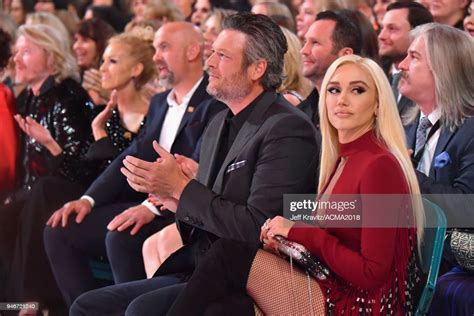 Blake Shelton And Gwen Stefani Attends The 53rd Academy Of Country News Photo Getty Images