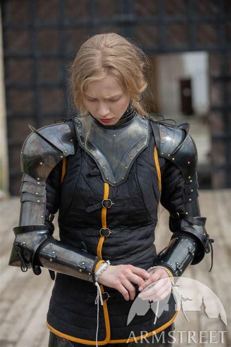 Female Armor Kit Made Of Blackened Spring Steel “dark Star” In 2020 Female Armor Armor Suit