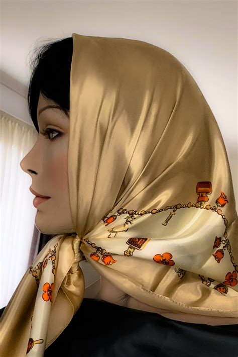 Head Scarf Tying Head Scarf Styles Silk Headscarf How To Wear