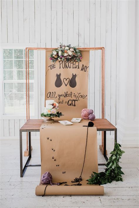 The Purrfect Day Super Cute Kitten Wedding Inspiration