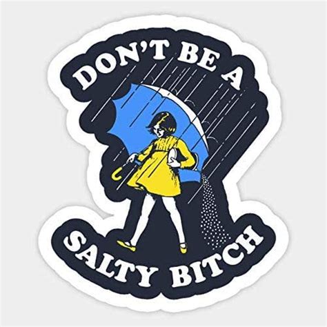 Dont Be A Salty Bitch Funny Sticker Vinyl Sticker