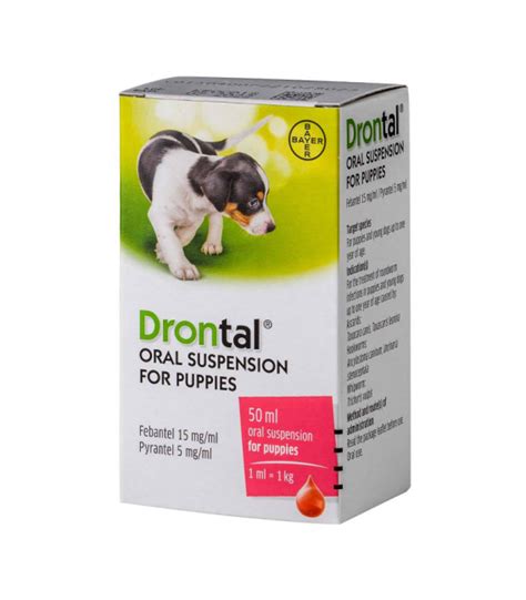 Drontal Oral Liquid Suspension 50ml Puppy Dewormer Pet Warehouse