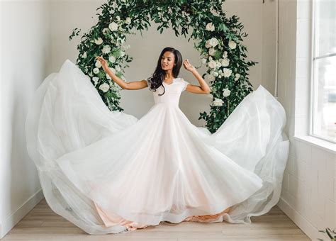 Discounted wedding dresses contact a dress specialist. Whitney gown in 2020 | Modest wedding dresses, Wedding ...