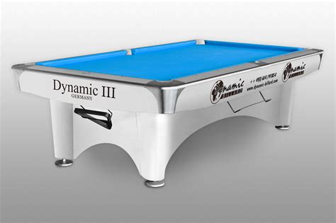 Billiard Table Dynamic Iii 9 Ft Glossy White Pool Billiard Procz