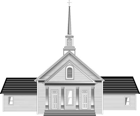 Church Black And White Clipart Free Download Transparent Png