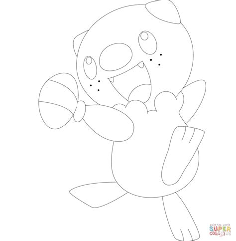 Oshawott Coloring Page Free Printable Coloring Pages