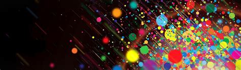 Colorful Dots Artistic Abstract Website Header — Exclusive Paints