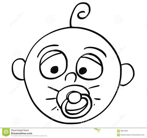 Baby Face Cartoon Drawing Drawing For Kids And Adult
