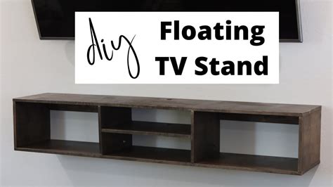 Easy Diy Floating Tv Stand Weekend Project Youtube